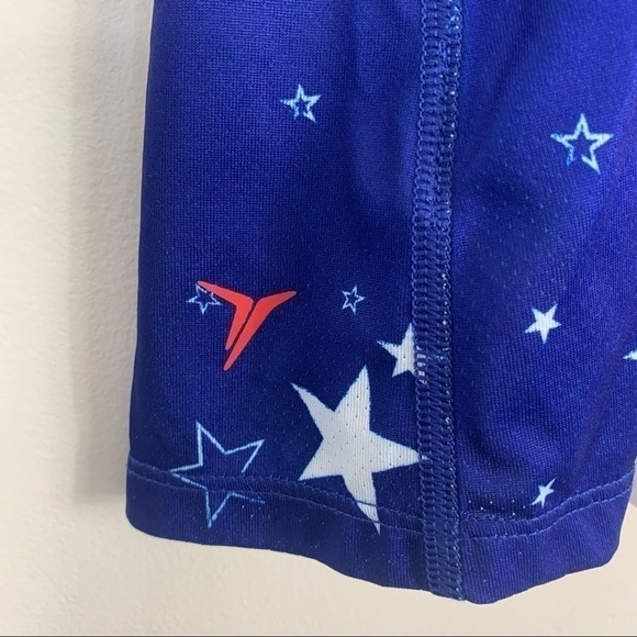 Old Navy Mesh Americana Pattern Royal Blue White Tank Top Size Small - Picture 5 of 10